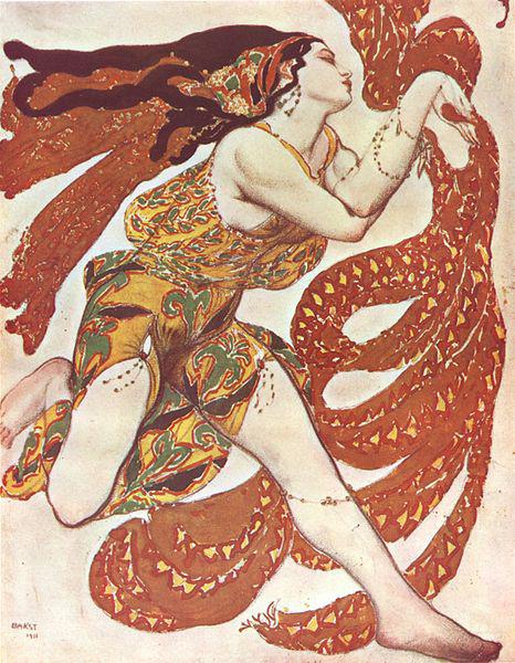 Leon Bakst Costume design for the dance Narcisse oil painting image